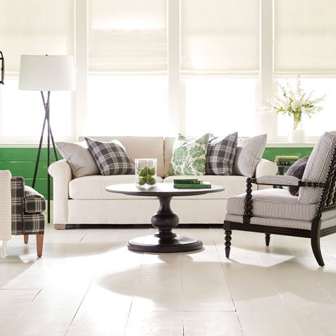 Black, White & Style All Over Living Room Tile
