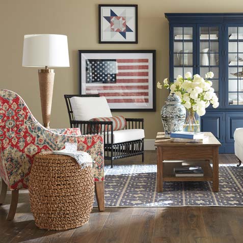 Americana-by-the-Sea Living Room Tile