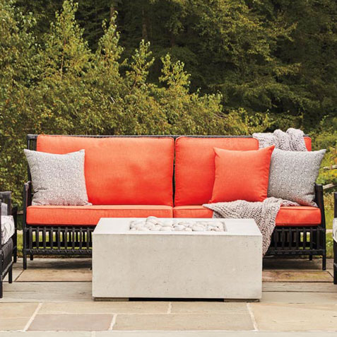 Autumn by the Fire Table Patio Living Room Tile
