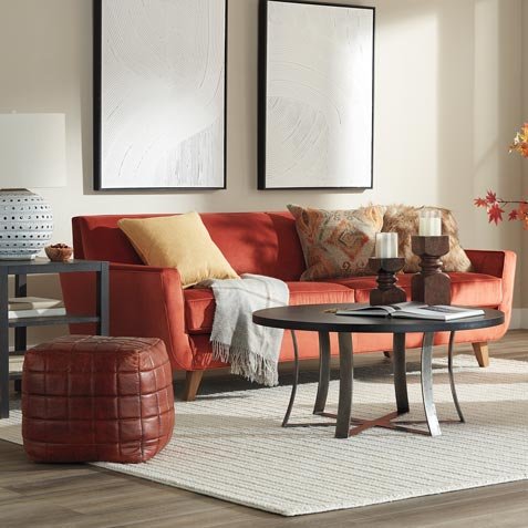warm colors modern living room